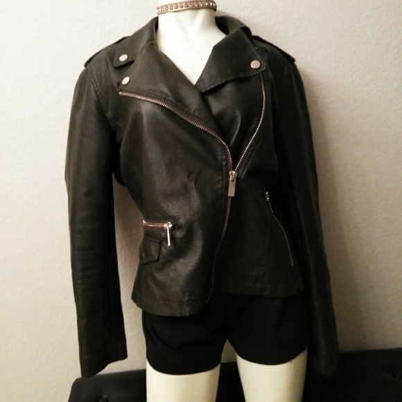 New York & Company Jackets & Blazers - Faux Leather Jacket